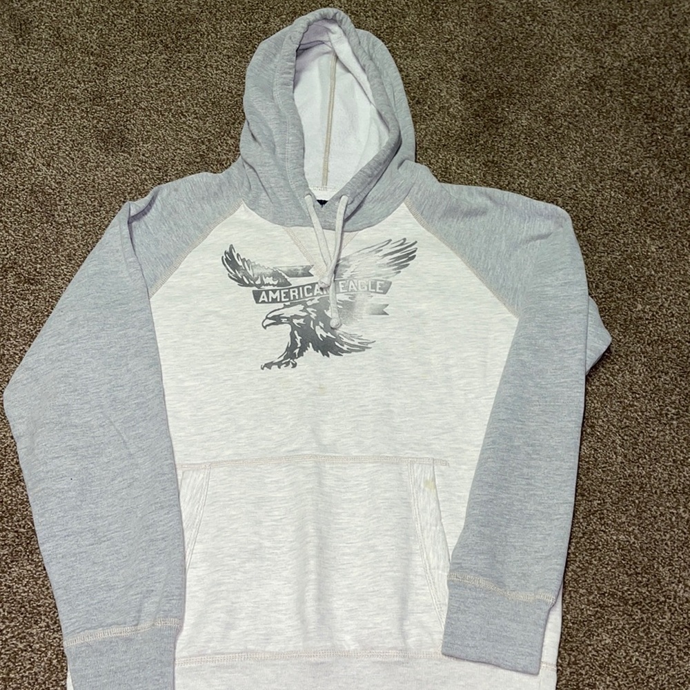 grey american eagle hoodie